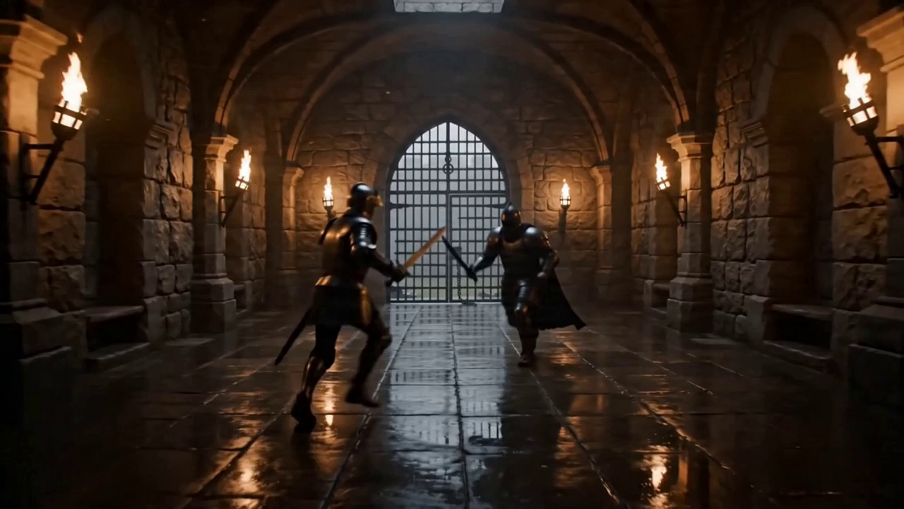 Princess Rescue - A knight rescues a princess, but reality breaks the illusion of a VR world.